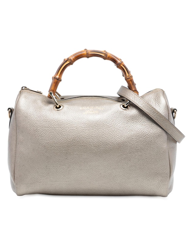 Pre-Loved by Azura Reborn - Pre-Loved Medium Calfskin Bamboo Shopper Boston Bag