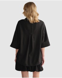 Decjuba - D-Luxe Linen Blend 3/4 Shirt