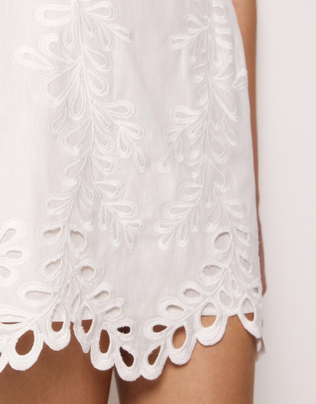 AERE - Adria Broderie Mini Dress