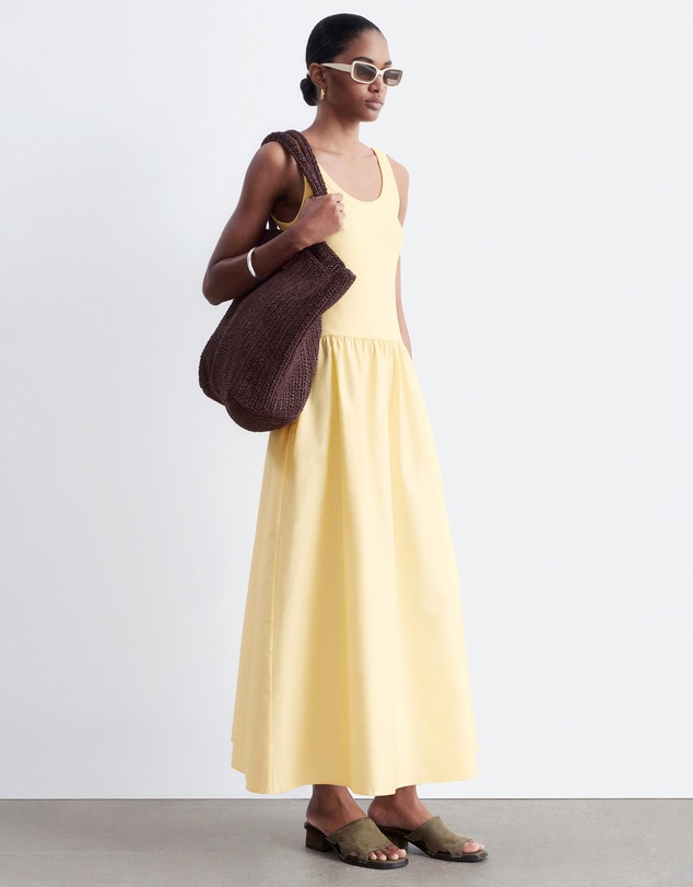 & Other Stories - Cotton Rib Tank Midi Dress