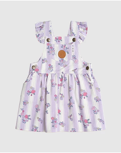 Huxbaby - Vintage Bloom Pinafore Dress - Babies-Kids