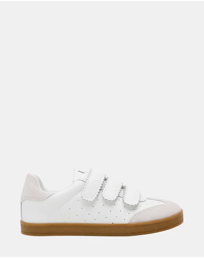 Steve Madden - Daybreak White Leather Sneakers