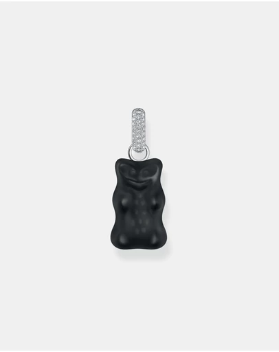 THOMAS SABO - Large pendant with black Goldbear and zirconia