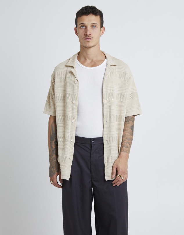 Arvust - Knitted Shorts Sleeve Resort Shirt