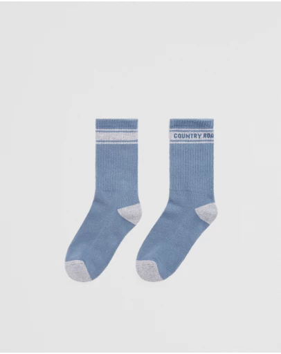Country Road - Organically Grown Cotton Blend Cr Sport Crew Sock