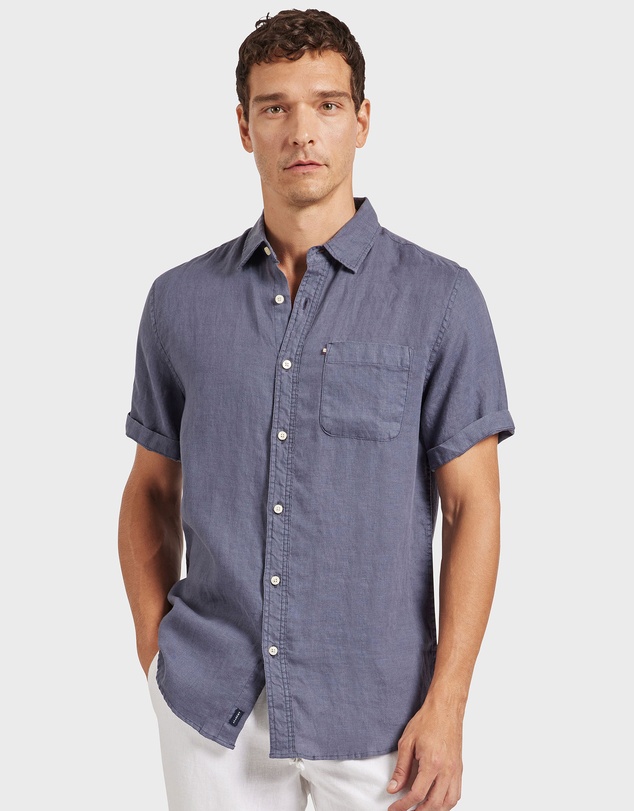Academy Brand - Hampton Linen Short Sleeve Shirt