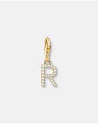 THOMAS SABO - Charm Pendant Letter R Gold Plated