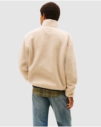 Tommy Jeans - Relaxed Badge Zip Through Teddy