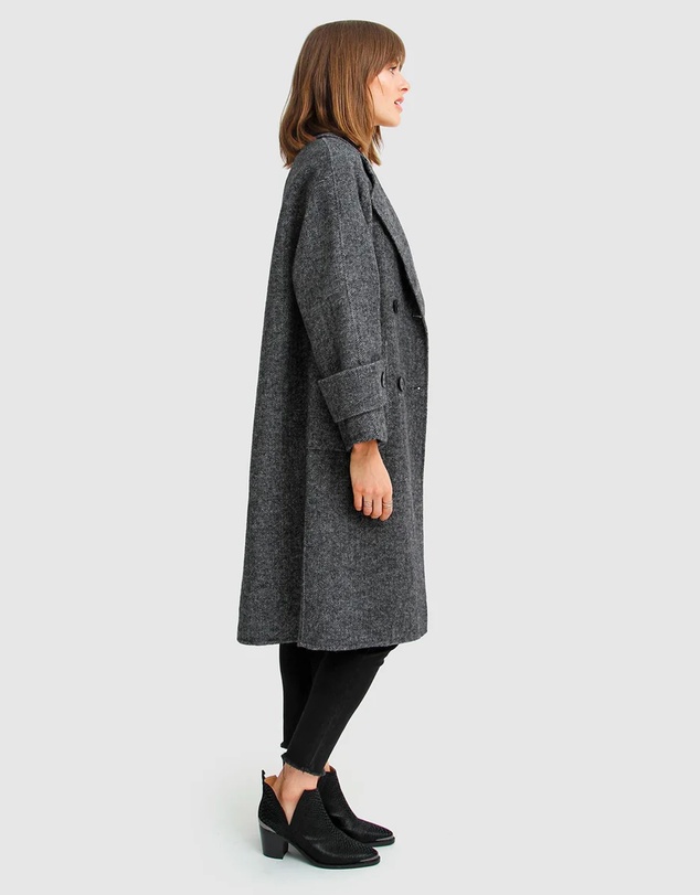 Belle & Bloom - Rumour Has It Oversized Wool Blend Coat