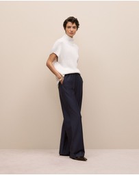 Trenery - Pintucked Pull On Pant in Night Sky