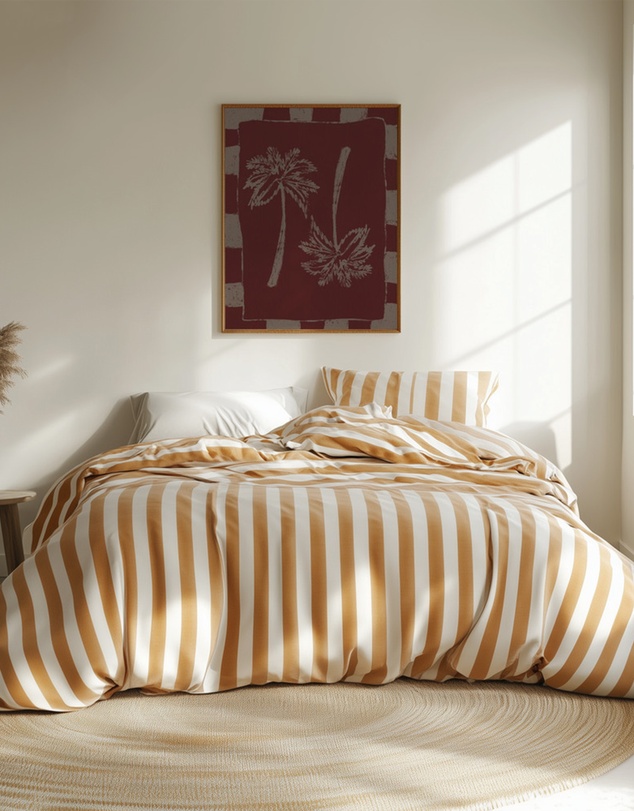 Olive et Oriel - Palm Paradise by Shatha Al Dafai Art Print