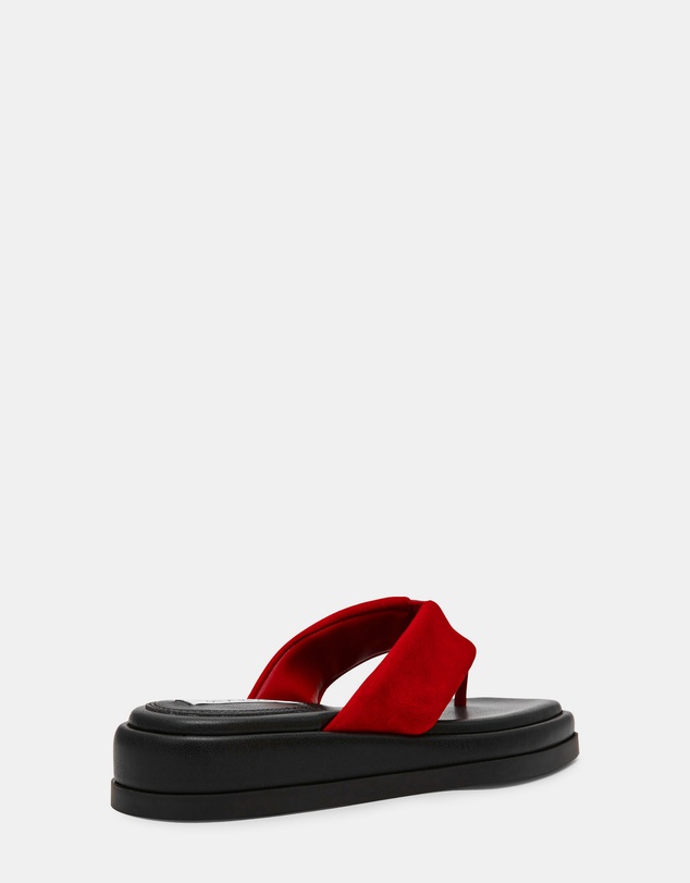Steve Madden - Bella Red Suede Sandals