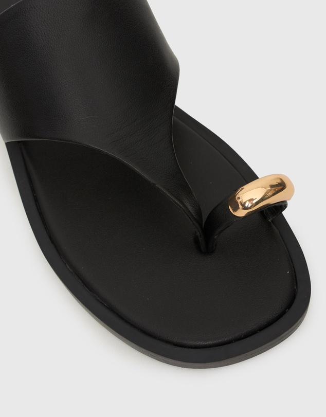 Betts - Dolphin Leather Thong Sandals
