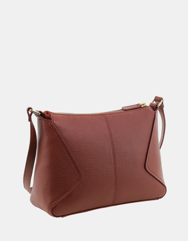 Pierre Cardin - Pierre Cardin Genuine Leather Soft Pebbled Crossbody Bag