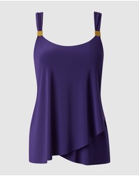 Miraclesuit Swimwear  - Dazzle Underwired Draped Tankini Top