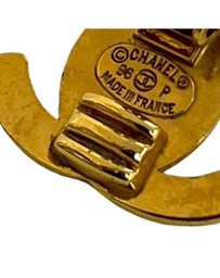 Pre-Loved by Azura Reborn - Pre-Loved CC Gold Plated Turn Lock Clip on Earrings