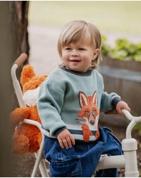 Fox & Finch - Mr Fox in Mittens Knitted Jumper - Babies