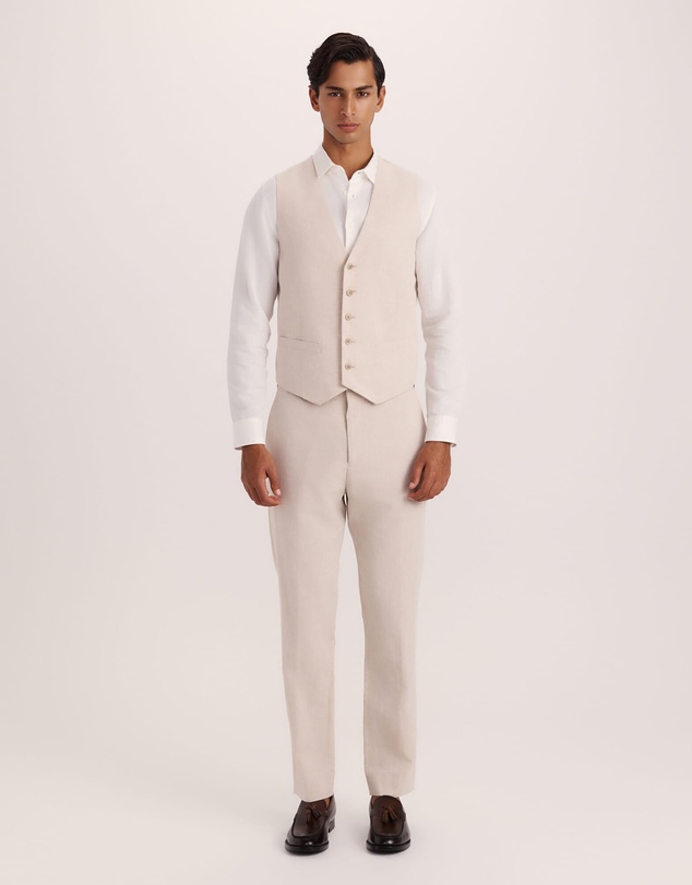 SABA - Elias Cotton Linen Waistcoat