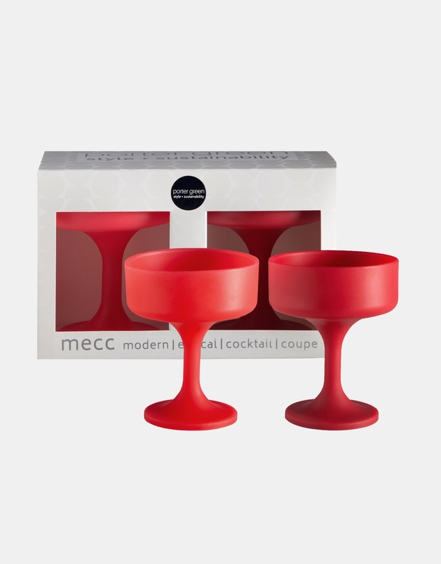 porter green - mecc | silicone unbreakable cocktail glasses