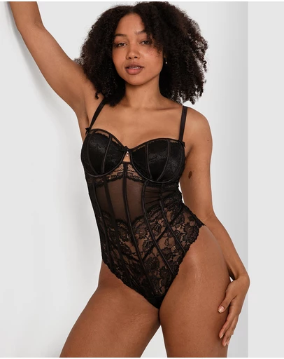 Bras N Things - Bethany Bodysuit - Black