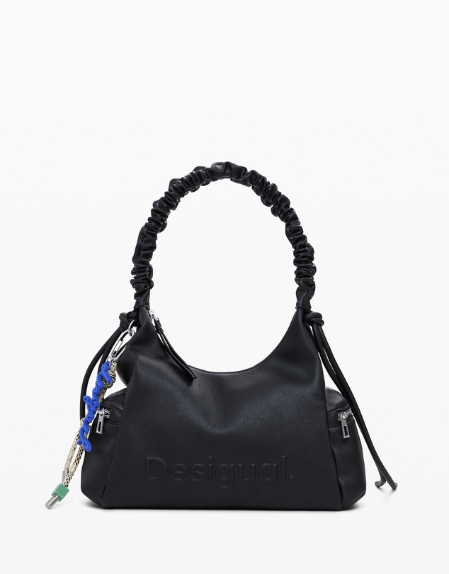 Desigual - Medium 3D logo bag with ruched handle