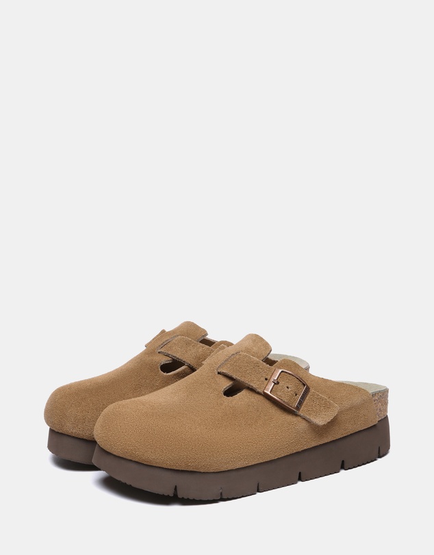 EVERAU - EverAU Ugg Brooklyn Platform Cow Suede Upper Clogs