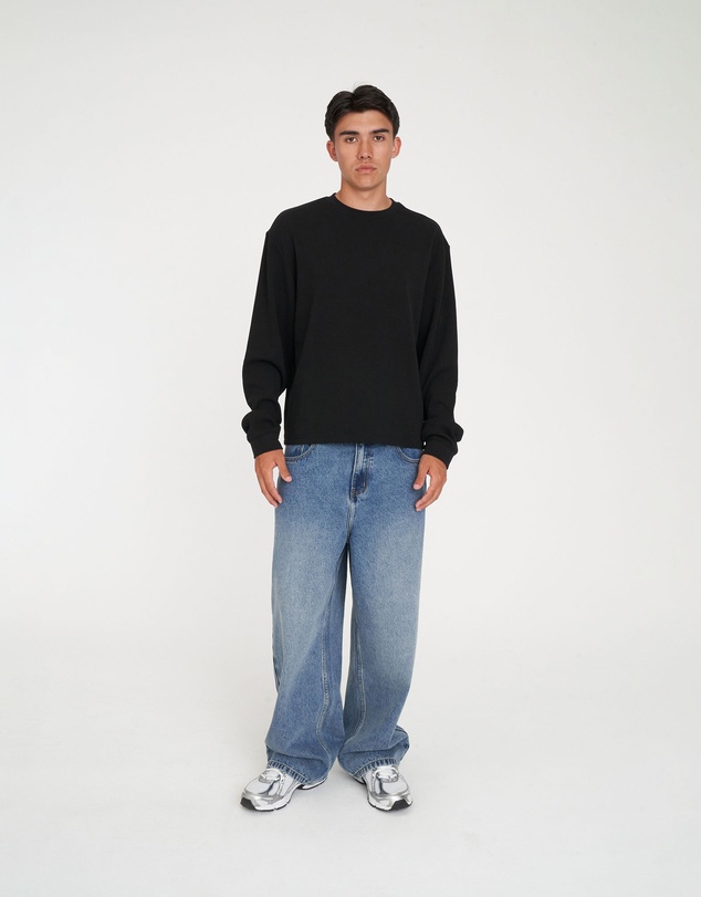 Huffer - Waffle LS Sup Tee