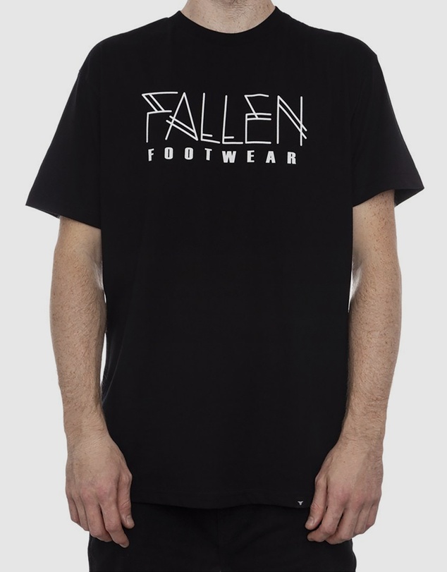 Fallen Footwear - Fallen Footwear Men Neuveaux 100% Cotton Tees Regular Fit Black