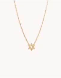 Bianc - Medium CZ Star of David Necklace