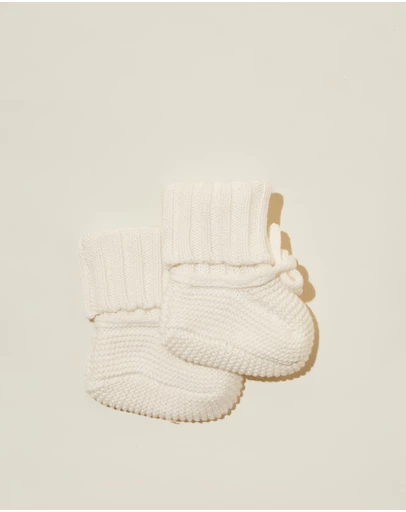 Cotton On Kids - Baby Organic Knit Booties