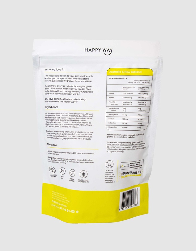 Happy Way - Lemon Lime Electrolytes Powder