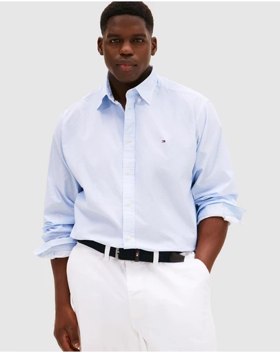 Tommy Hilfiger - Poplin Micro Print Shirt