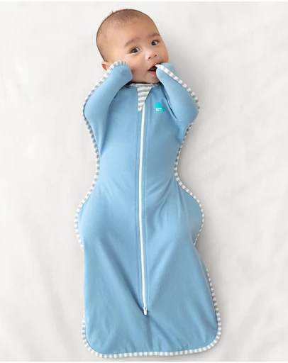 Love to Dream - Swaddle Up 1.0 TOG Stretch Cotton in Dusty Blue