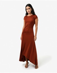 Forcast - Kim Asymmetric Ruched Dress