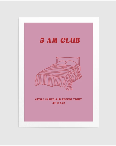 Olive et Oriel - 5am Club by Treechild Art Print