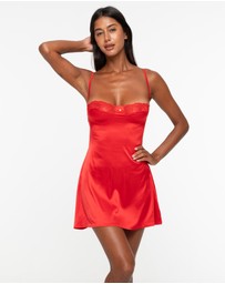 One Empire - Zaya Red Satin Babydoll