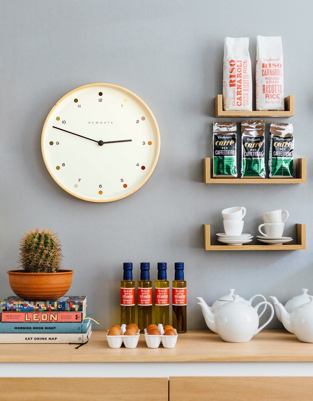 Newgate - Newgate Mr Clarke Clock Pale Wood Dot Dial