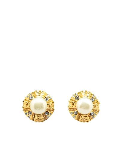 Pre-Loved by Azura Reborn - Pre-Loved chanel Pearl Crystal Earrings