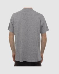 Fallen Footwear - Fallen Footwear Men Hi Volt Marle 100% Cotton Tees Regular Fit Grey