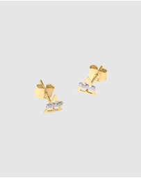 Luna Rae - Solid Gold - Earth Element Diamond Studs
