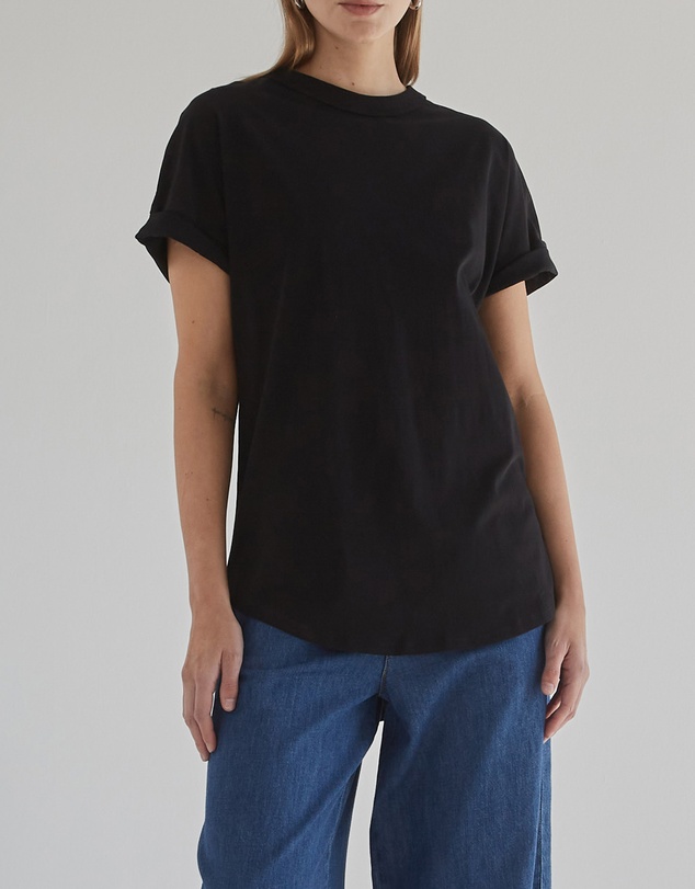 DRICOPER DENIM - Slouchy Black Tee