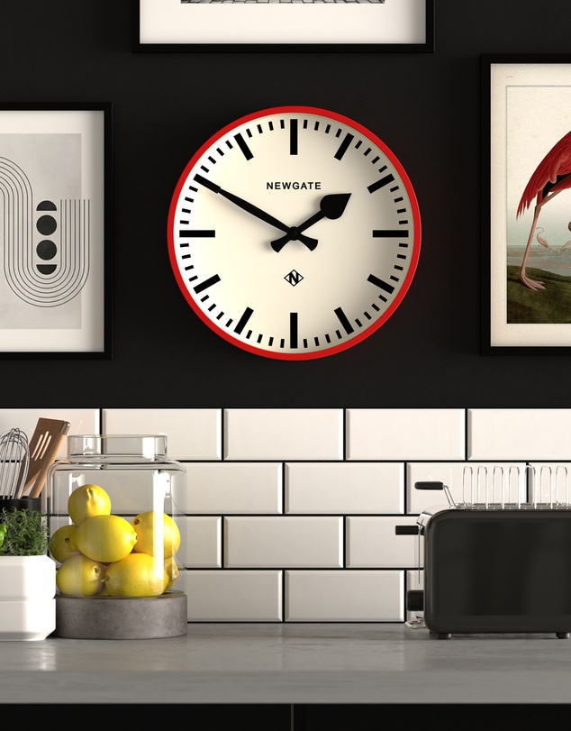 Newgate - Newgate Railway Clock Red
