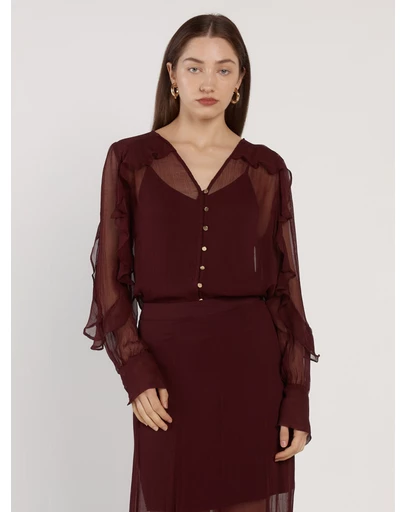 Fate + Becker - Odette Ruffle Blouse