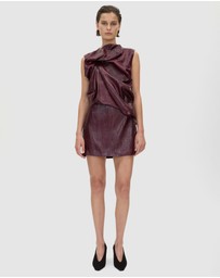 CAMILLA AND MARC - Sana Drape Tailored Mini Dress