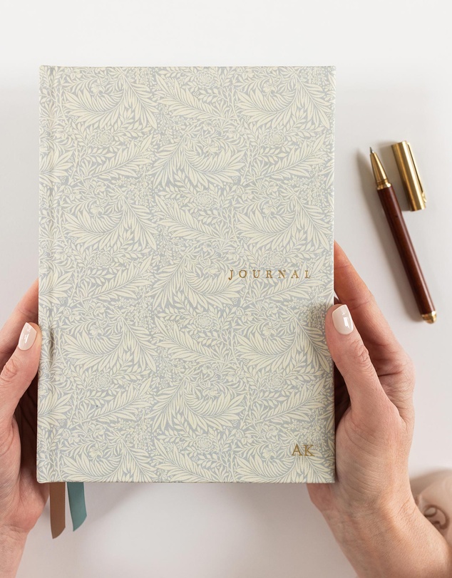 Bespoke Letterpress - Linen Bound Lined Journal - Dune Thicket