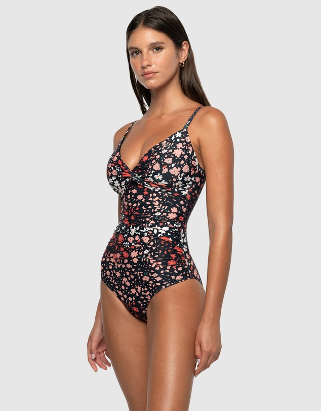 Nip Tuck Swim - Fleur Fiesta Kate Multifit Ruched Front One Piece