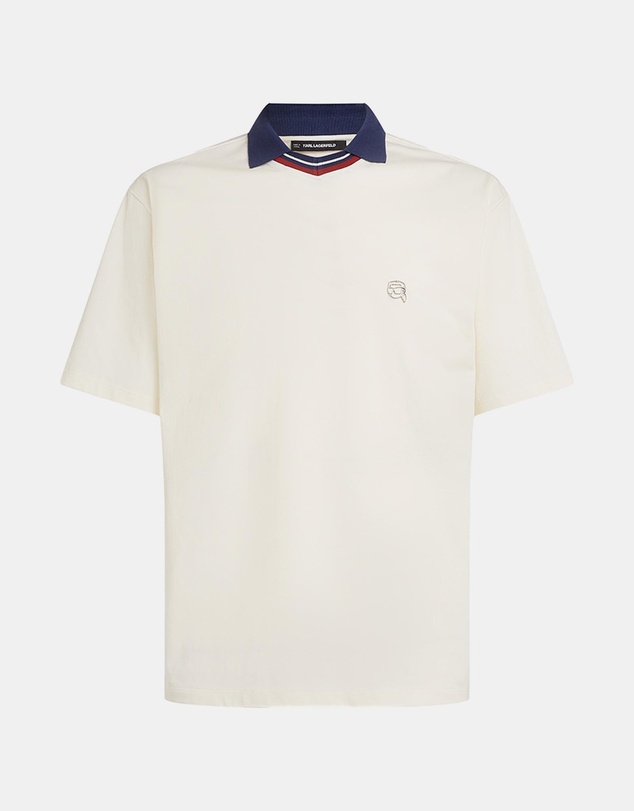 Karl Lagerfeld - Ikon Collared T-Shirt