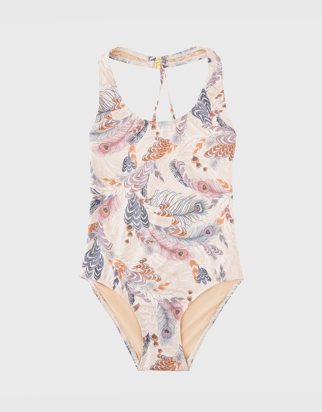 Aqua Blu Kids - Plumeria Cross Back One Piece - Teens