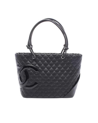 Pre-Loved by Azura Reborn - Pre-Loved Large Lambskin Cambon Ligne Tote
