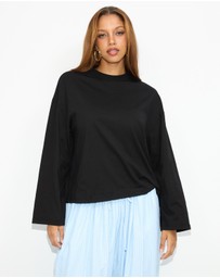 Dazie - Nostalgia Oversized Long Sleeve Tee